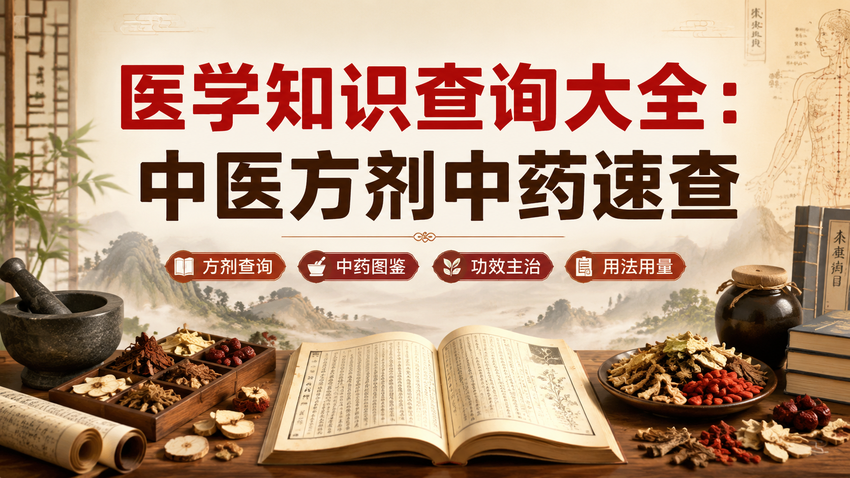 医学知识查询大全：中医方剂中药速查