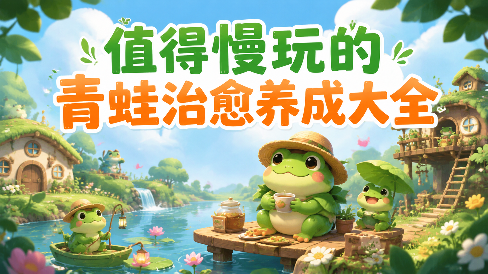 值得慢玩的青蛙治愈养成大全