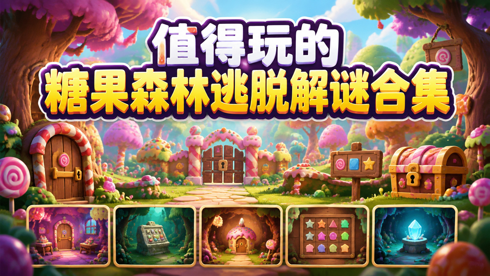 值得玩的糖果森林逃脱解谜合集
