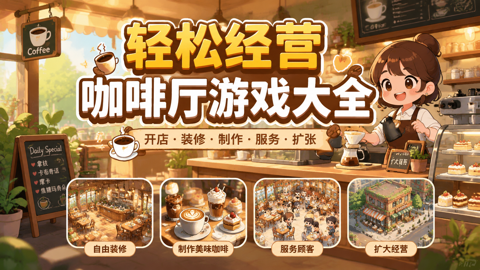 轻松经营咖啡厅游戏大全