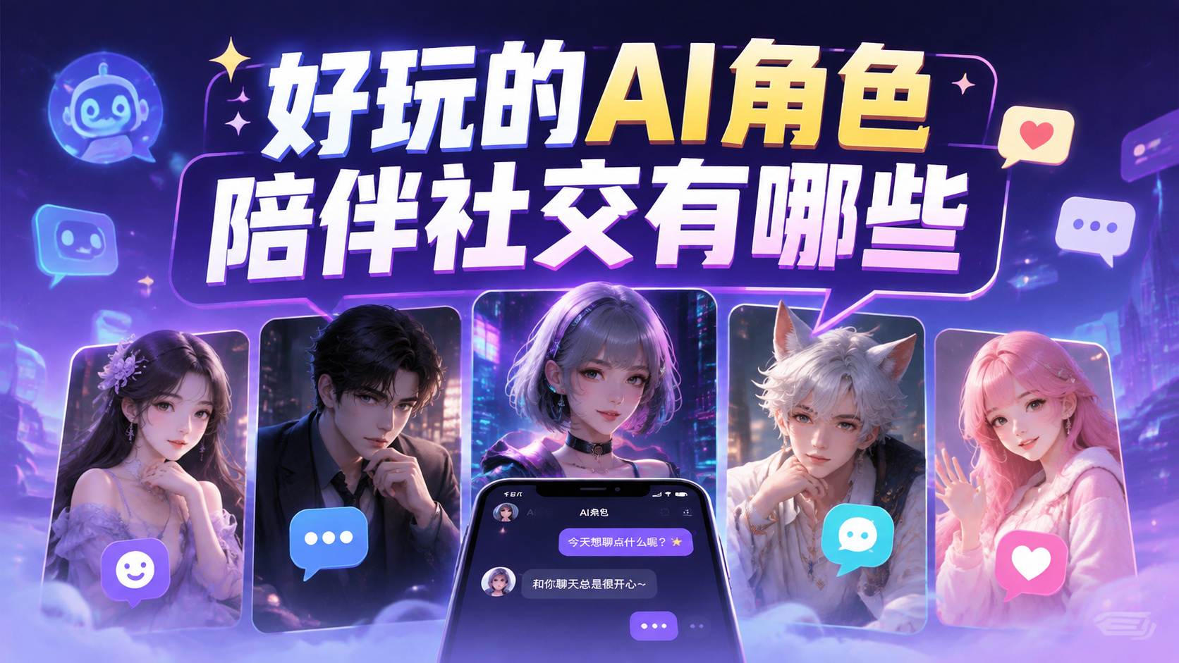 好玩的AI角色陪伴社交有哪些