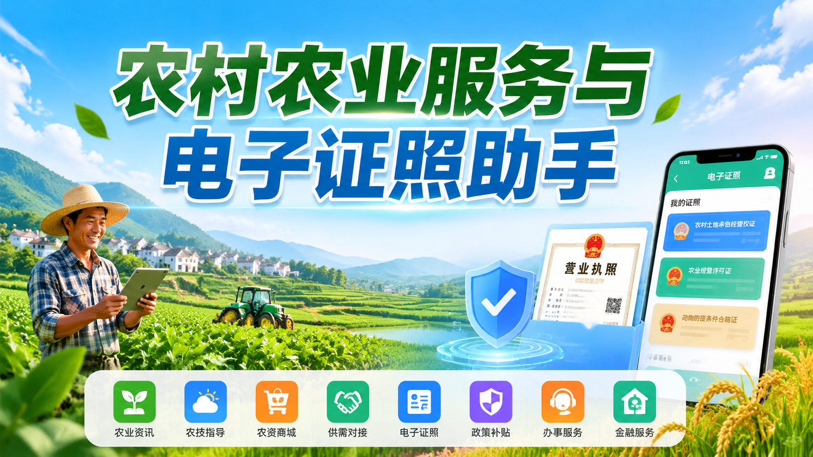 农村农业服务与电子证照助手