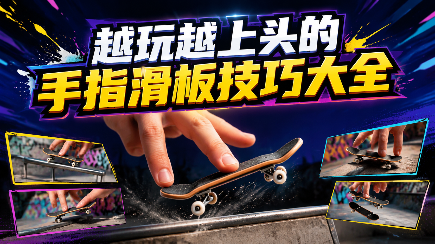越玩越上头的手指滑板技巧大全