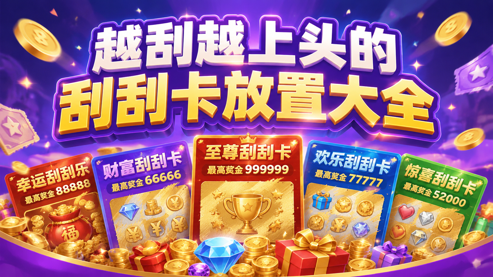 越刮越上头的刮刮卡放置大全