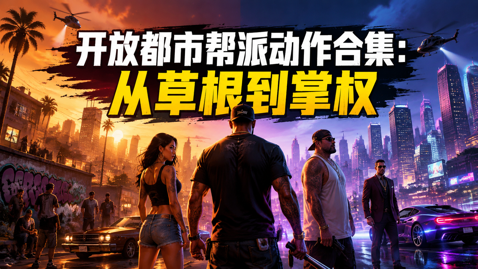 开放都市帮派动作合集：从草根到掌权