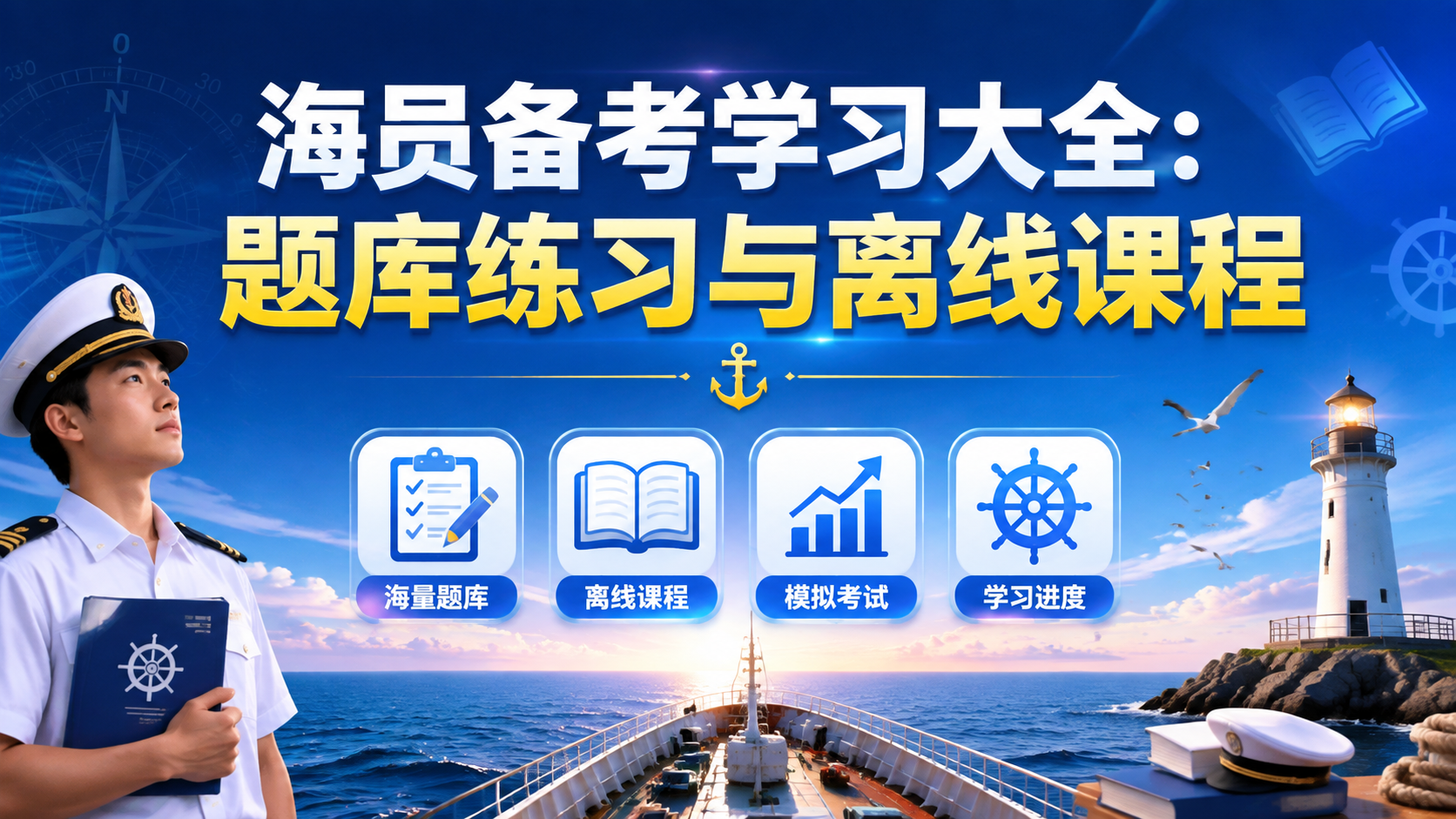 海员备考学习大全：题库练习与离线课程