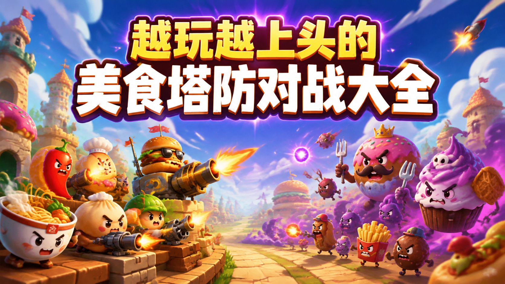 越玩越上头的美食塔防对战大全