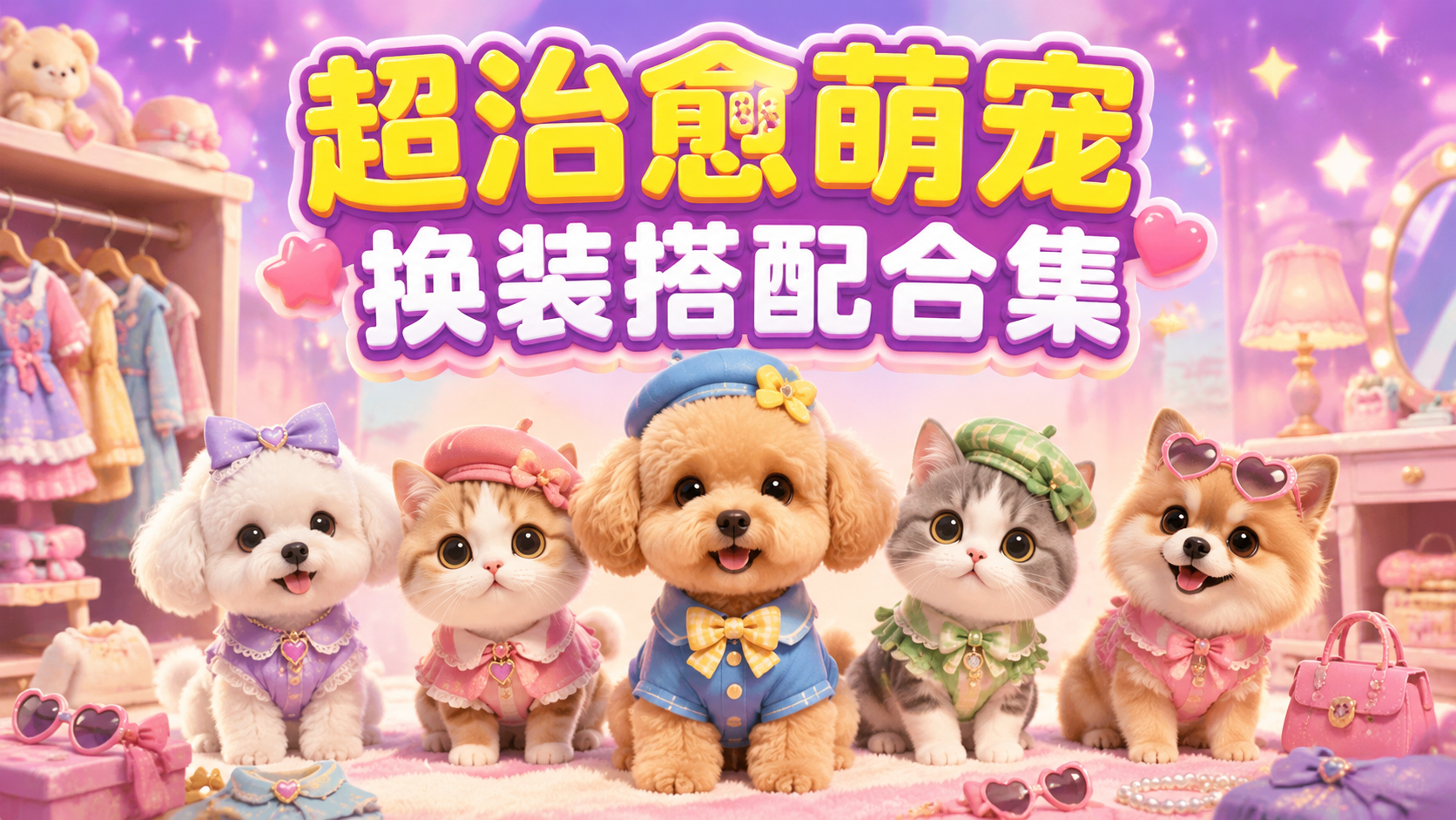 超治愈萌宠换装搭配合集