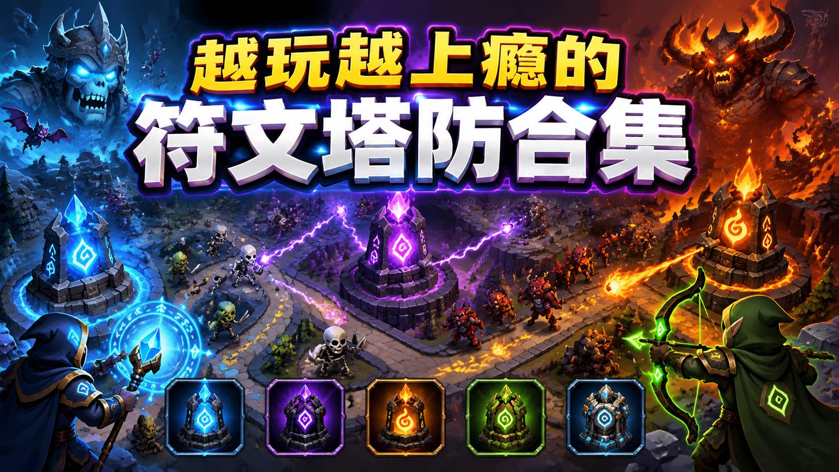 越玩越上瘾的符文塔防合集
