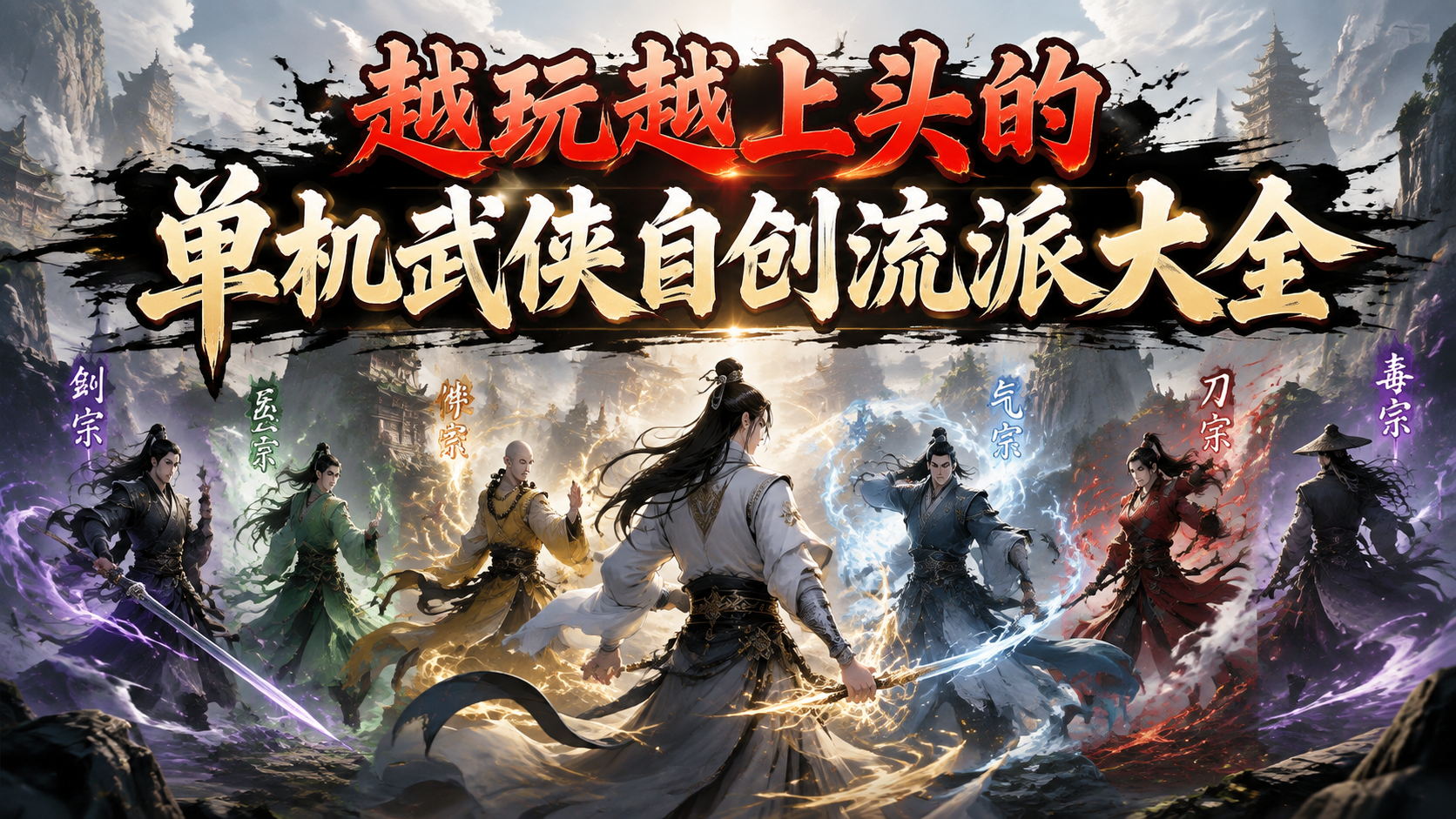 越玩越上头的单机武侠自创流派大全