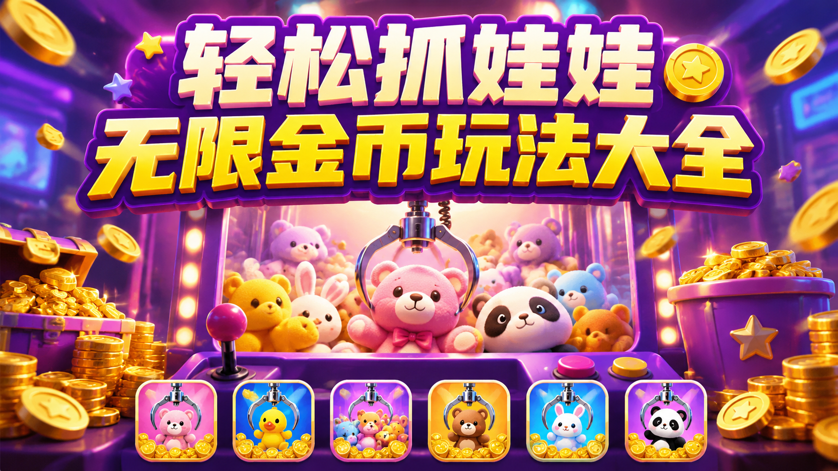 轻松抓娃娃无限金币玩法大全