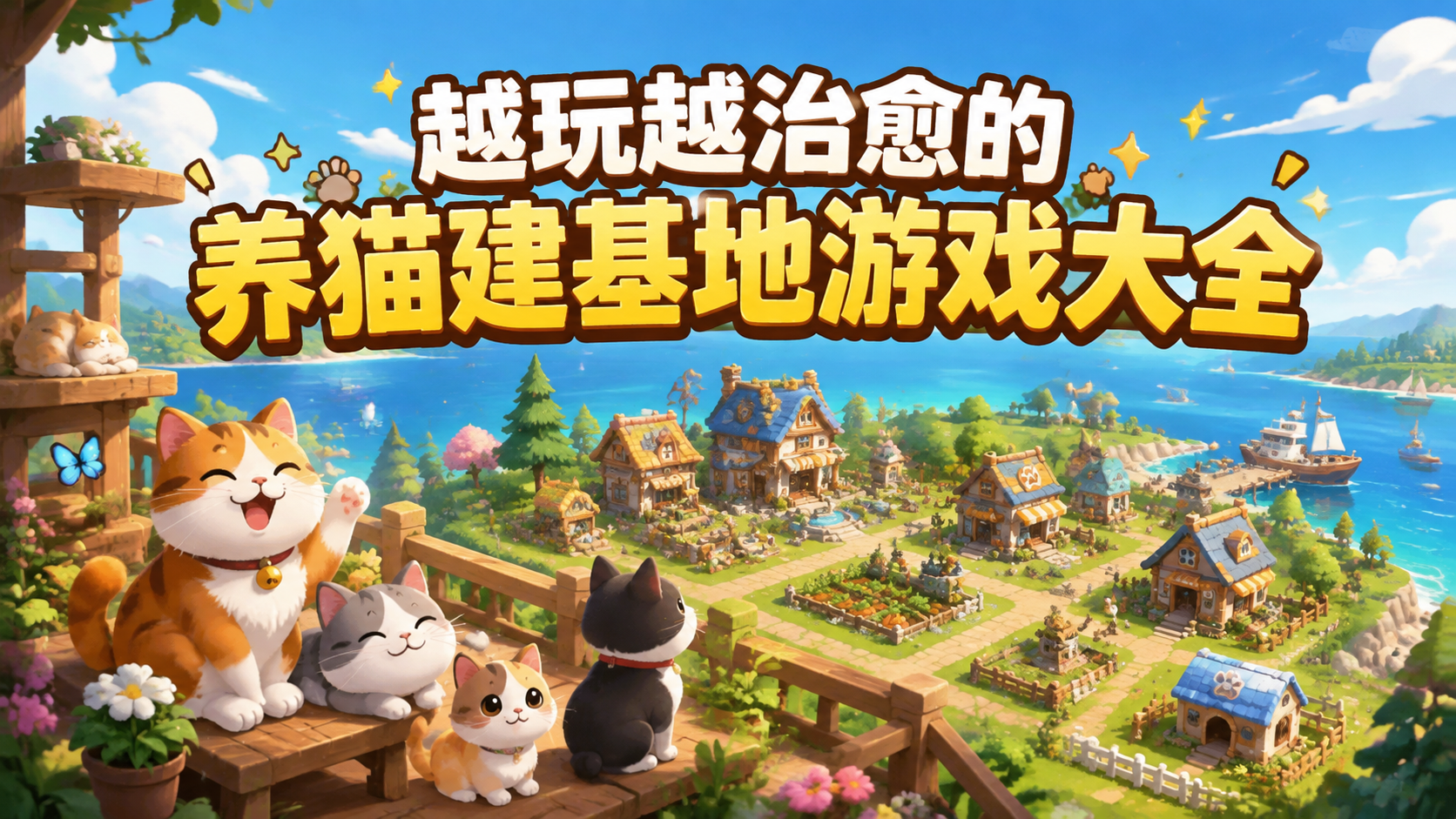 越玩越治愈的养猫建基地游戏大全