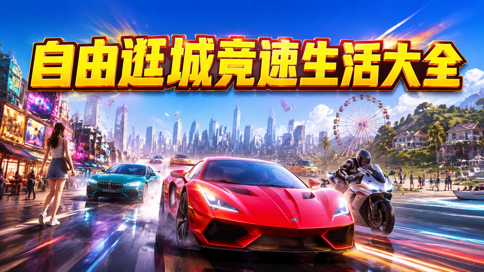 自由逛城竞速生活大全