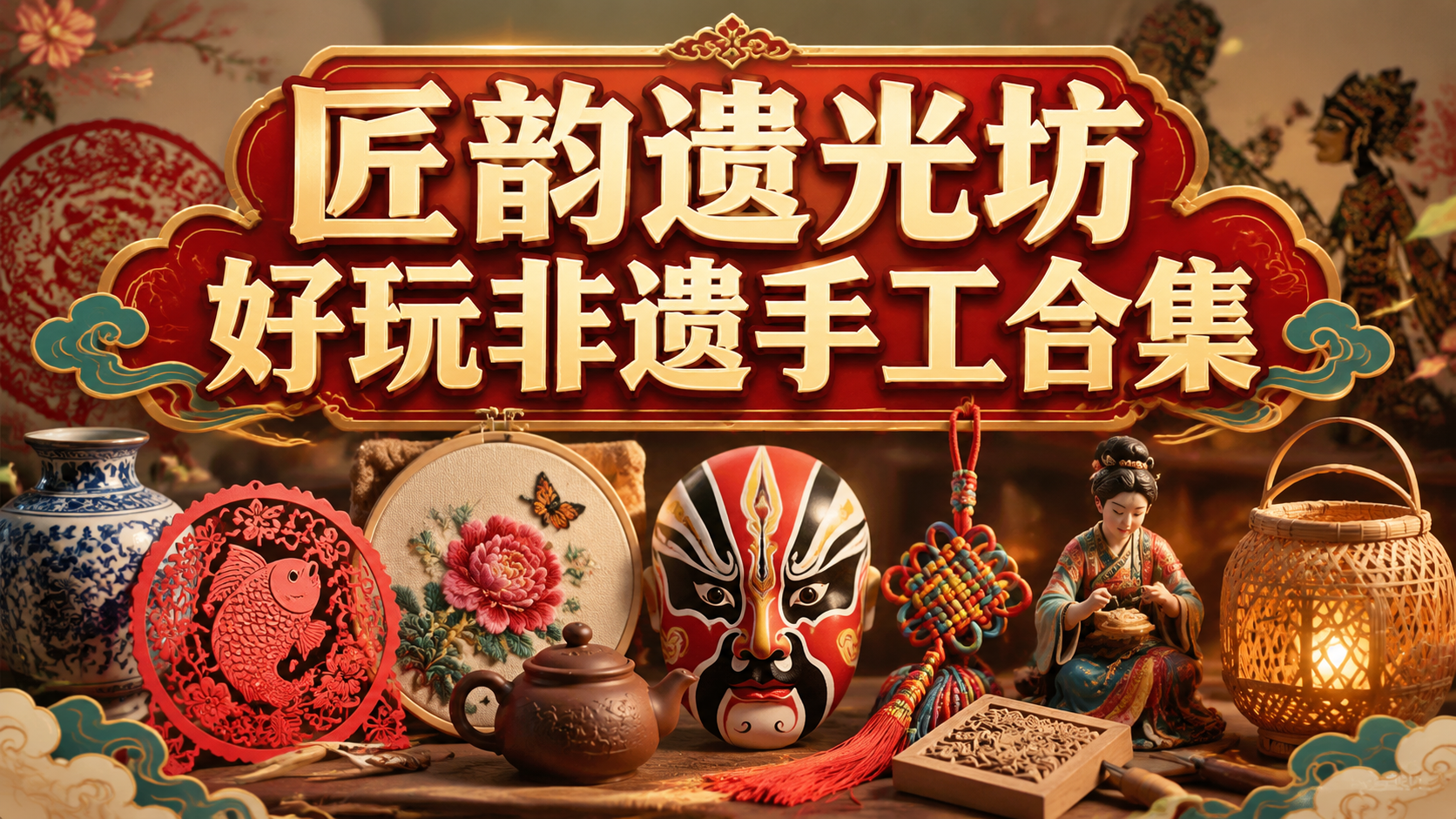 匠韵遗光坊好玩非遗手工合集