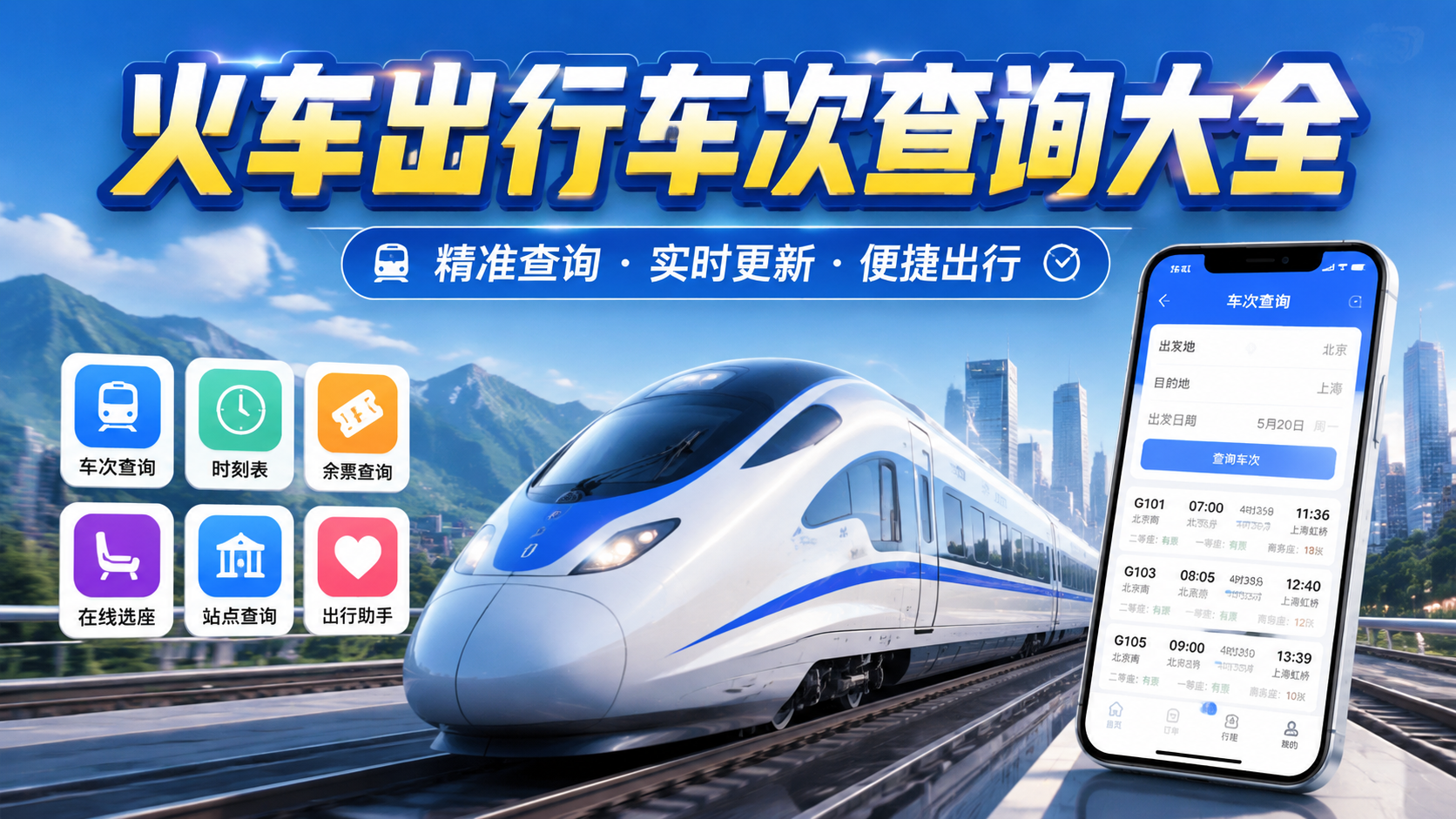 火车出行车次查询大全