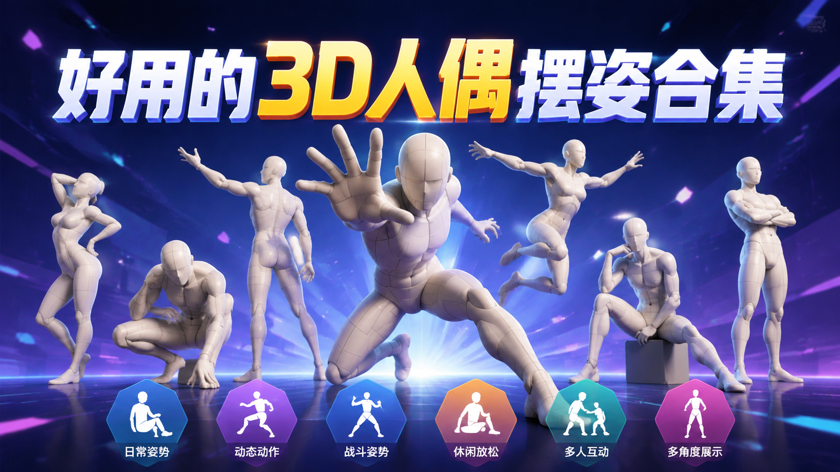 好用的3D人偶摆姿合集