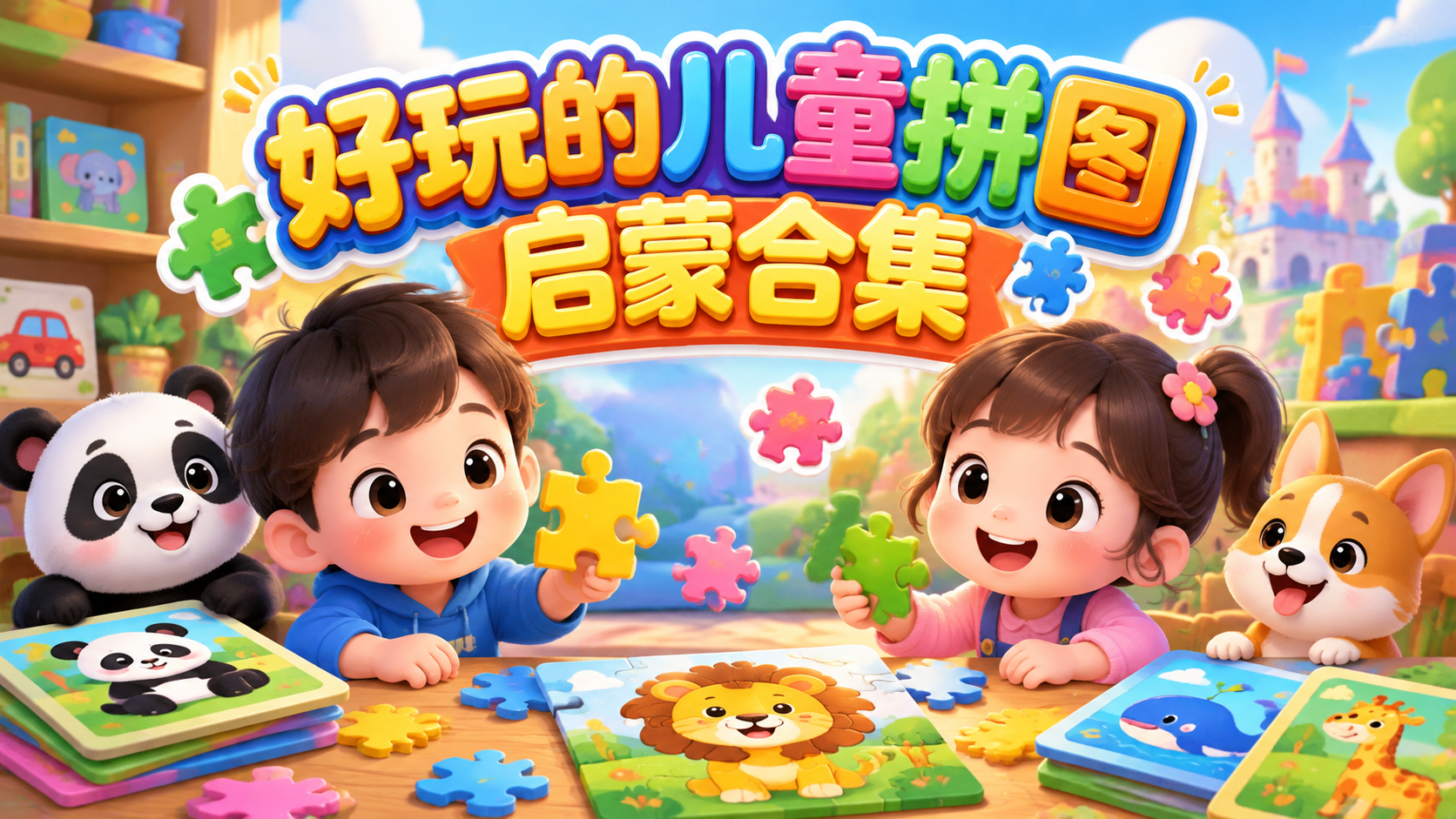 好玩的儿童拼图启蒙合集