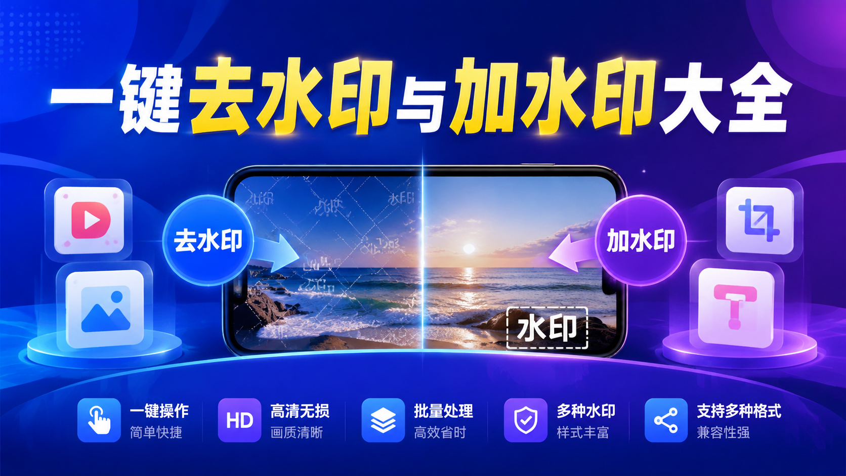 一键去水印与加水印大全