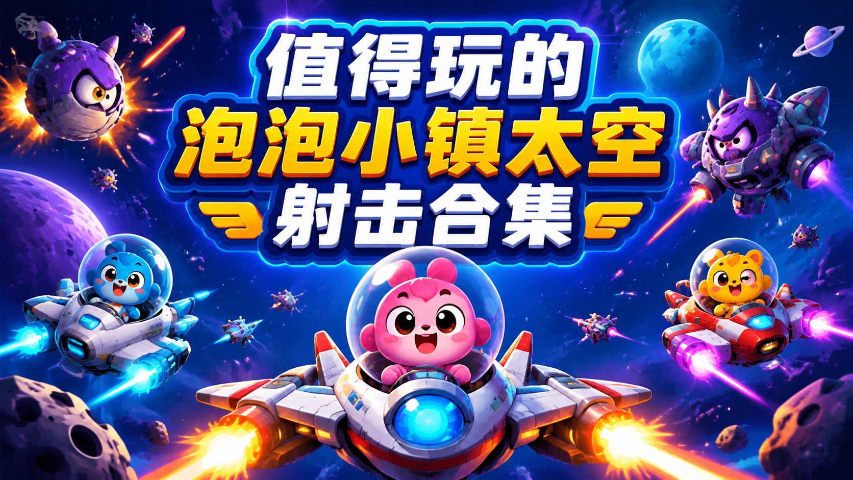 值得玩的泡泡小镇太空射击合集