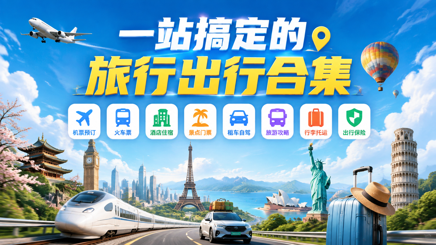 一站搞定的旅行出行合集