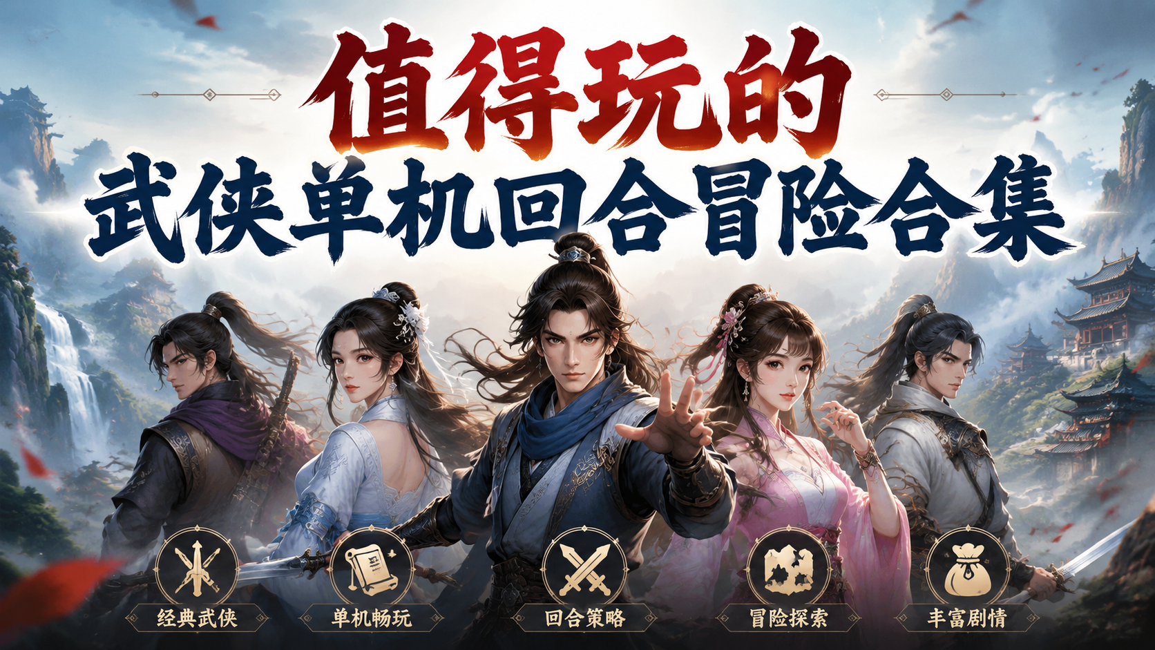 值得玩的武侠单机回合冒险合集