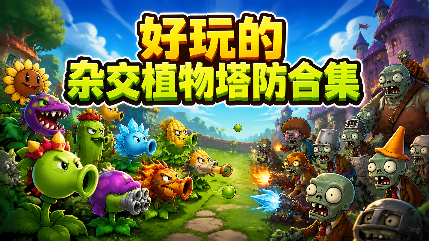 好玩的杂交植物塔防合集