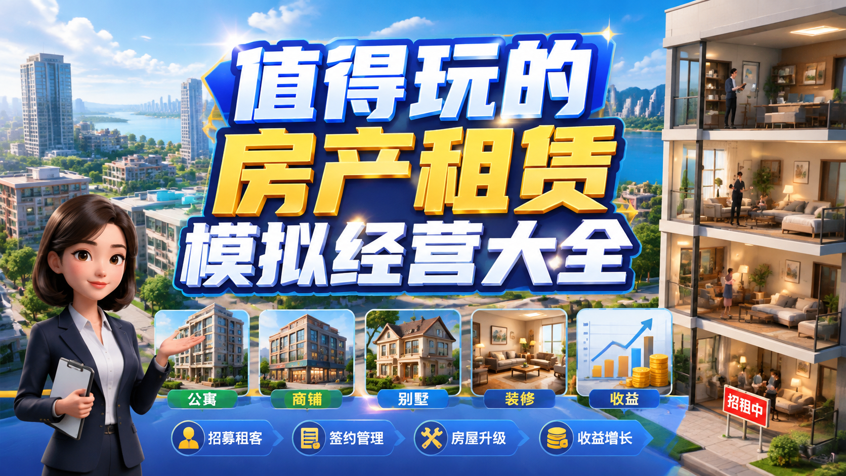 值得玩的房产租赁模拟经营大全