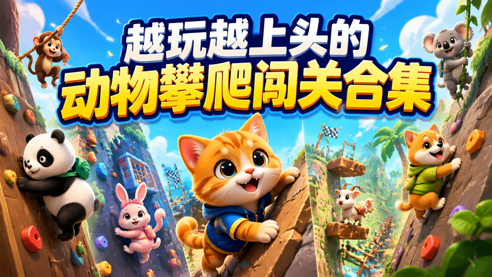 越玩越上头的动物攀爬闯关合集