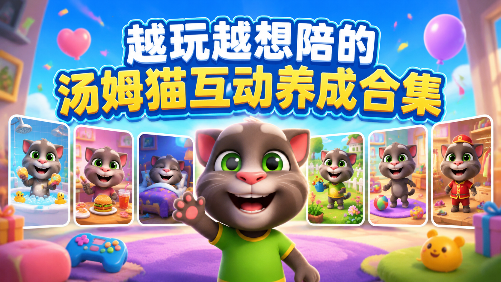 越玩越想陪的汤姆猫互动养成合集