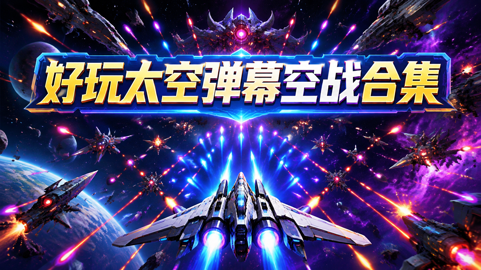 好玩太空弹幕空战合集
