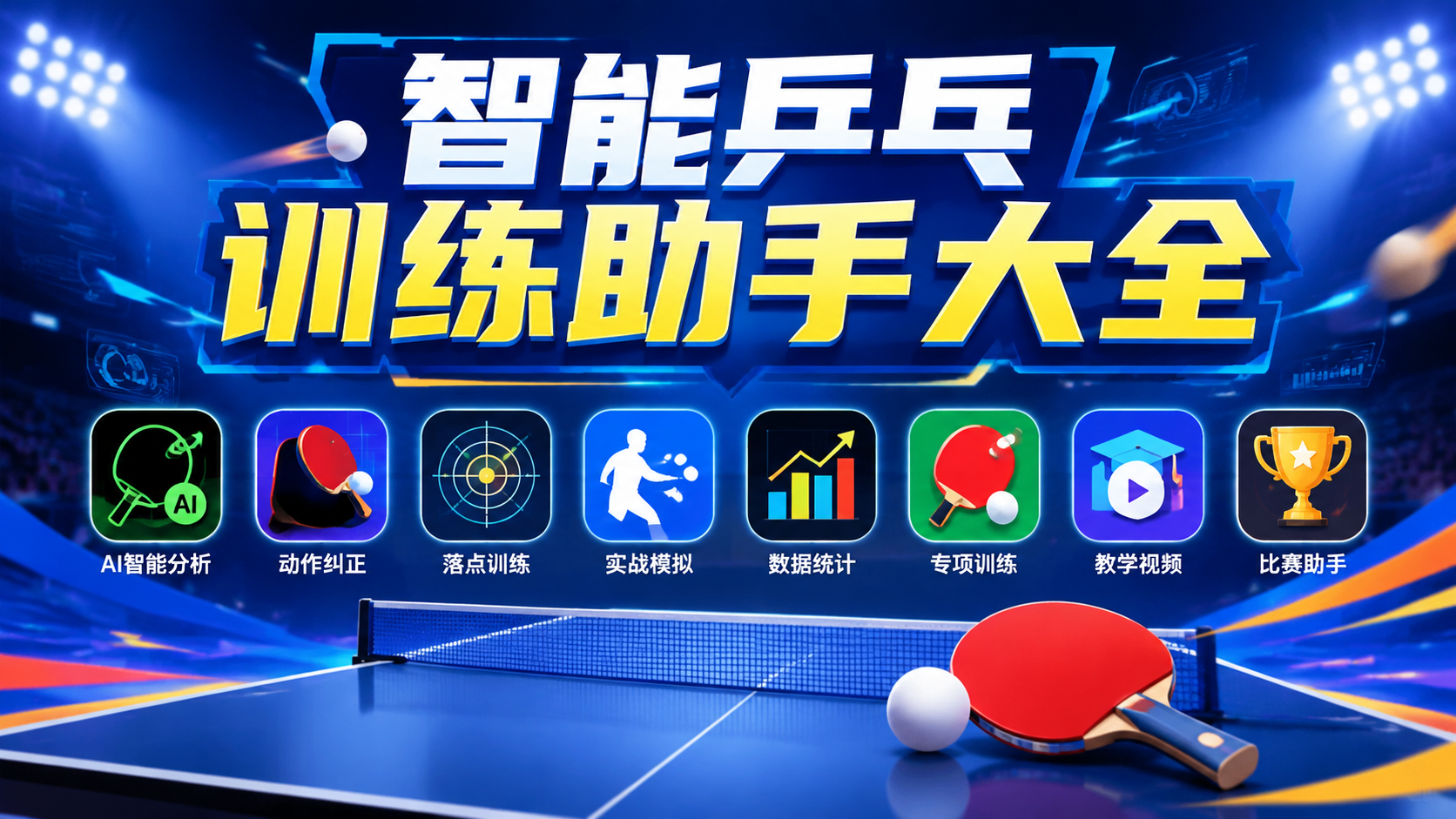 智能乒乓训练助手大全