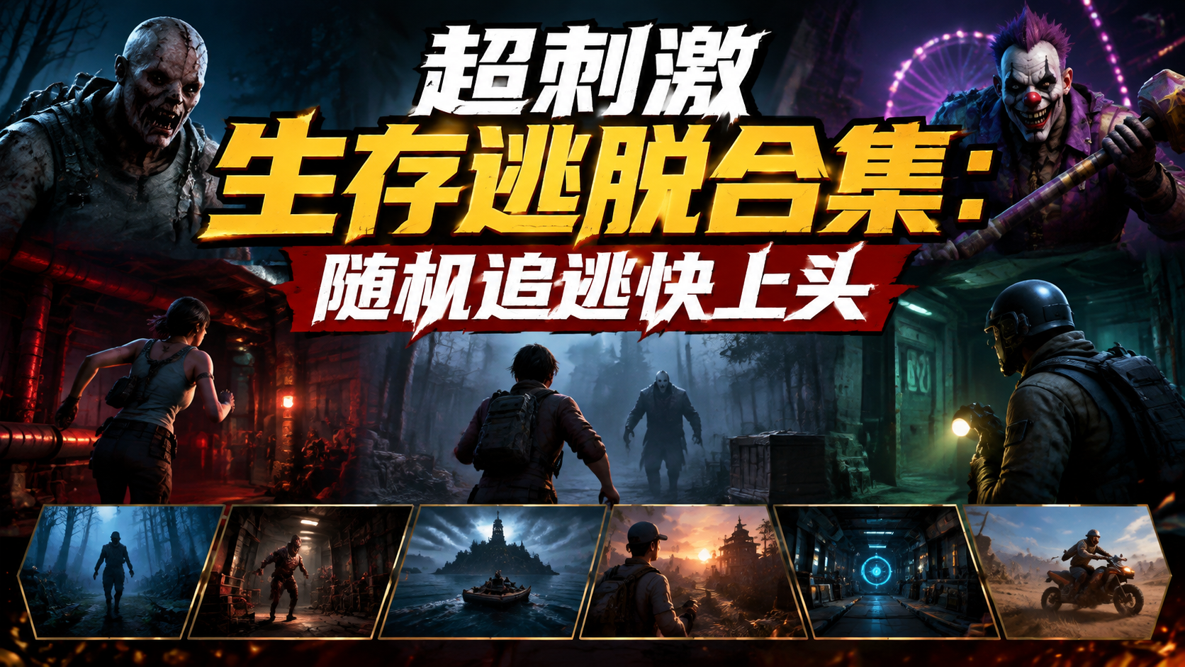 超刺激生存逃脱合集：随机追逃快上头