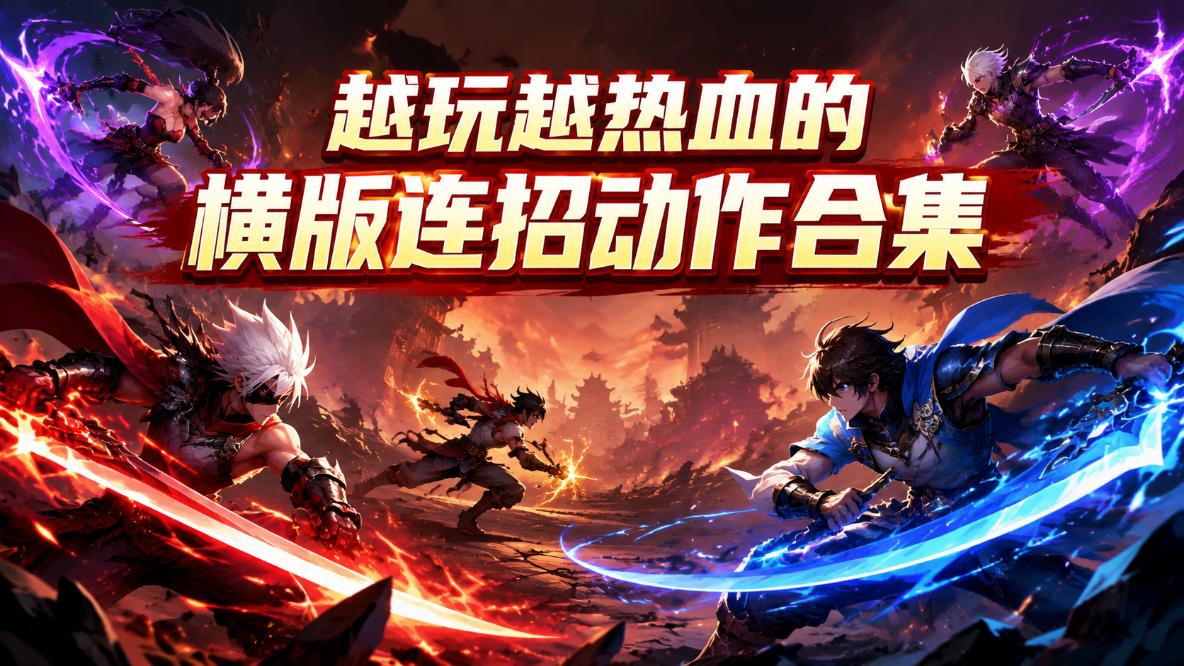 越玩越热血的横版连招动作合集