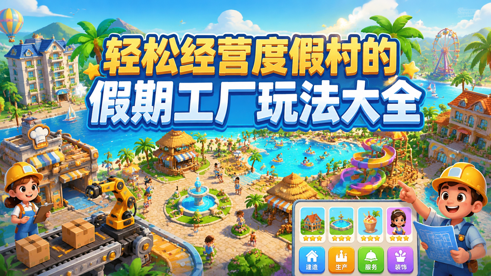 轻松经营度假村的假期工厂玩法大全
