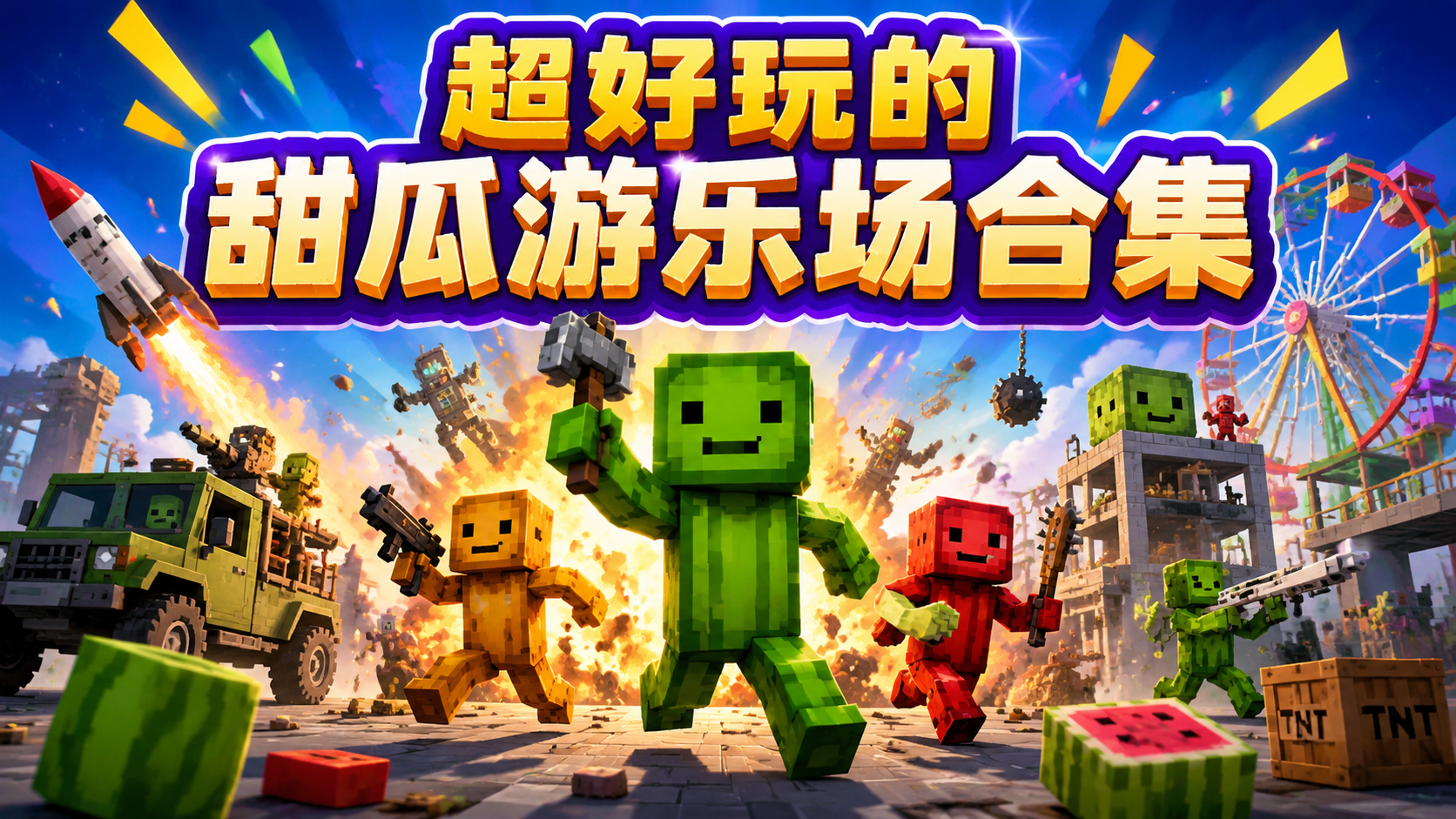 超好玩的甜瓜游乐场合集