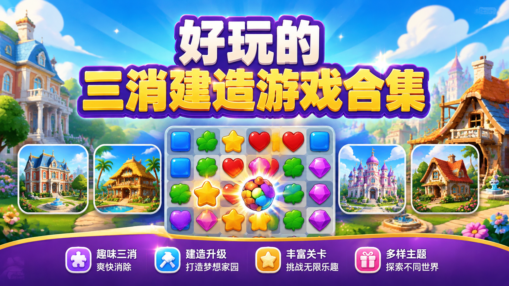 好玩的三消建造游戏合集