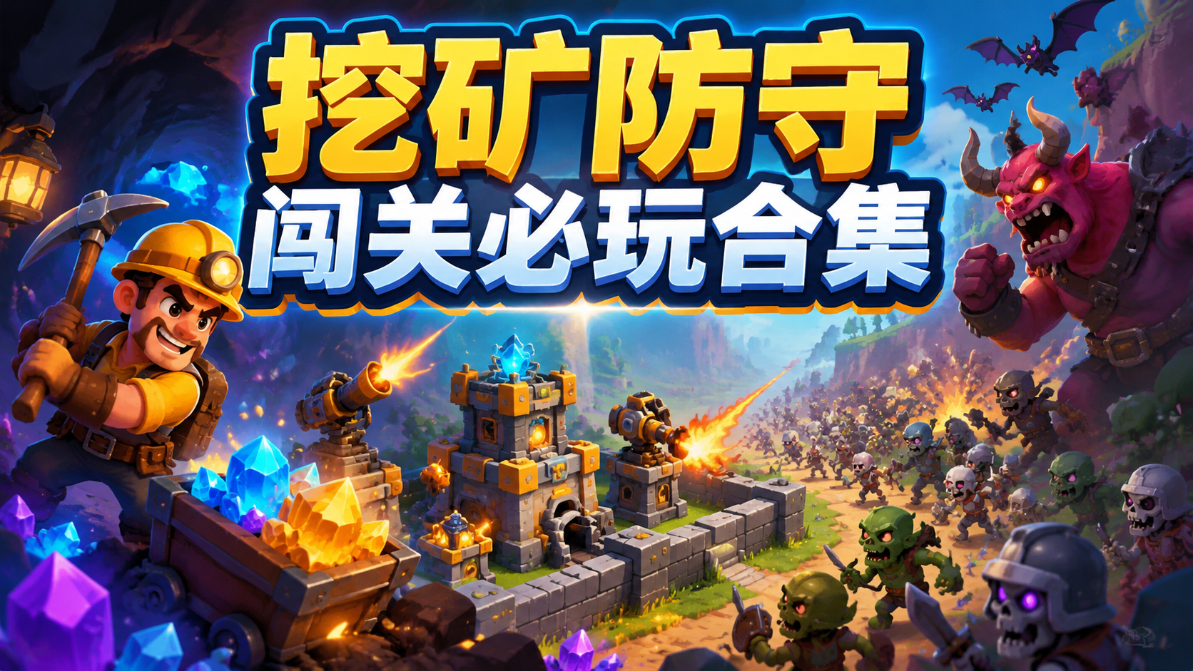 挖矿防守闯关必玩合集