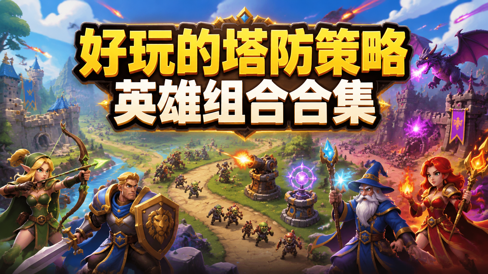 好玩的塔防策略英雄组合合集