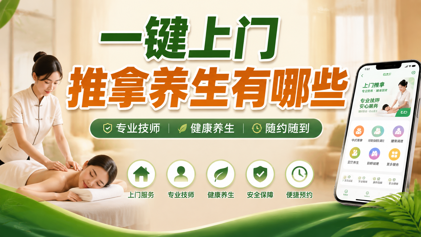 一键上门推拿养生有哪些