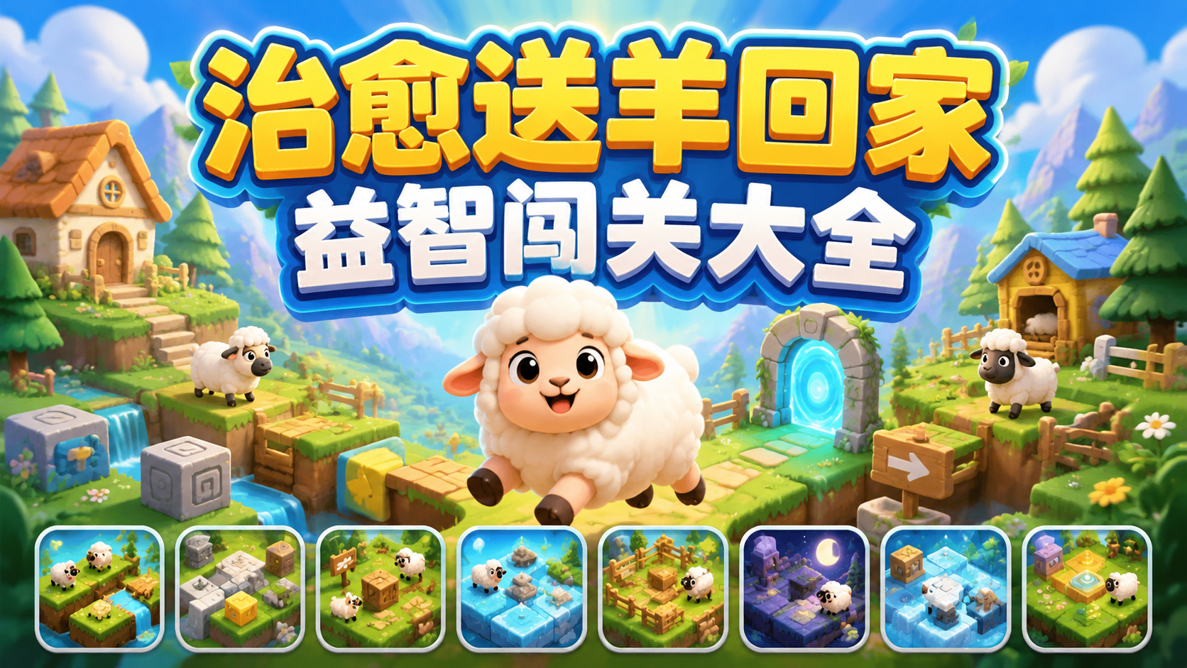 治愈送羊回家益智闯关大全