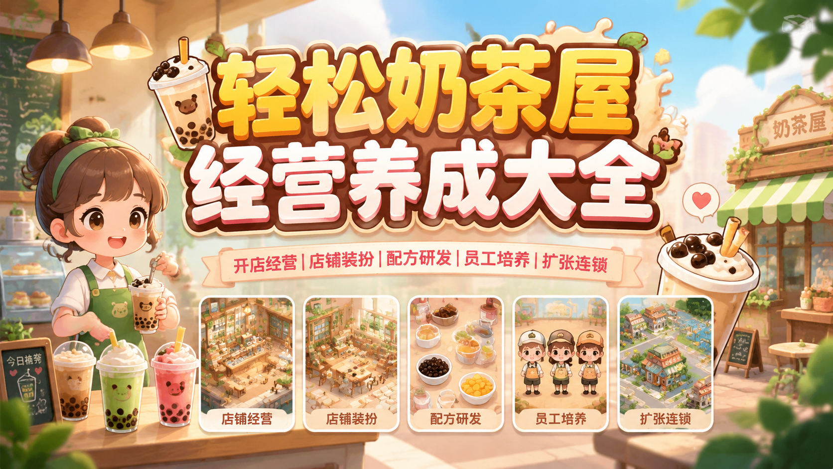 轻松奶茶屋经营养成大全