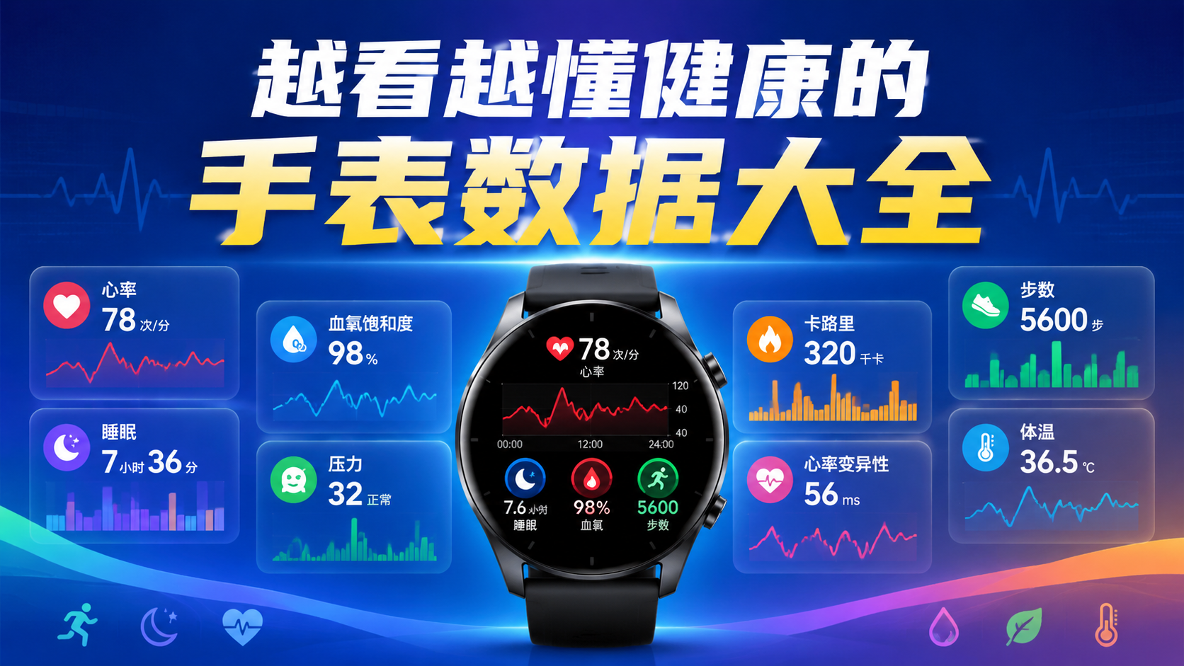 越看越懂健康的手表数据大全