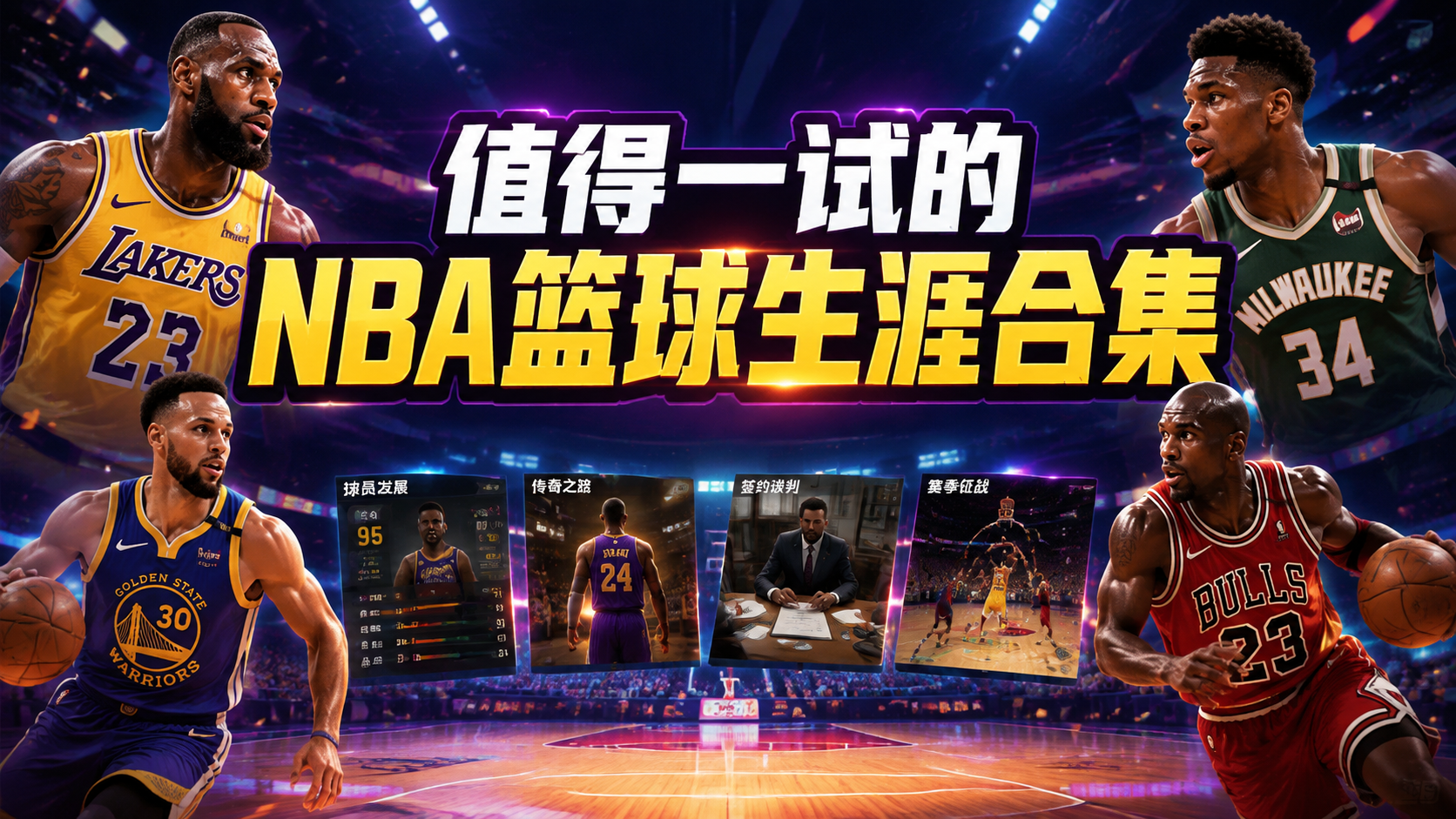 值得一试的NBA篮球生涯合集