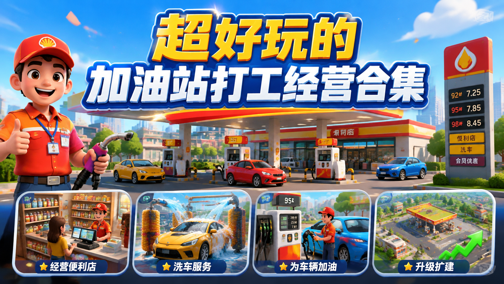 超好玩的加油站打工经营合集