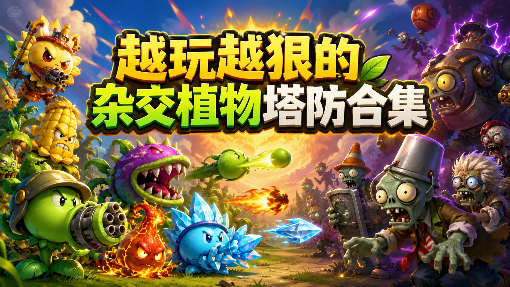 越玩越狠的杂交植物塔防合集