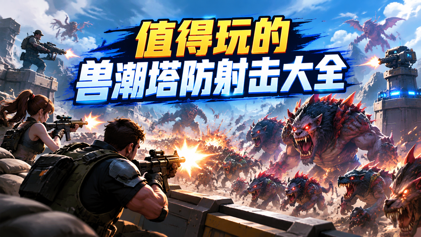 值得玩的兽潮塔防射击大全