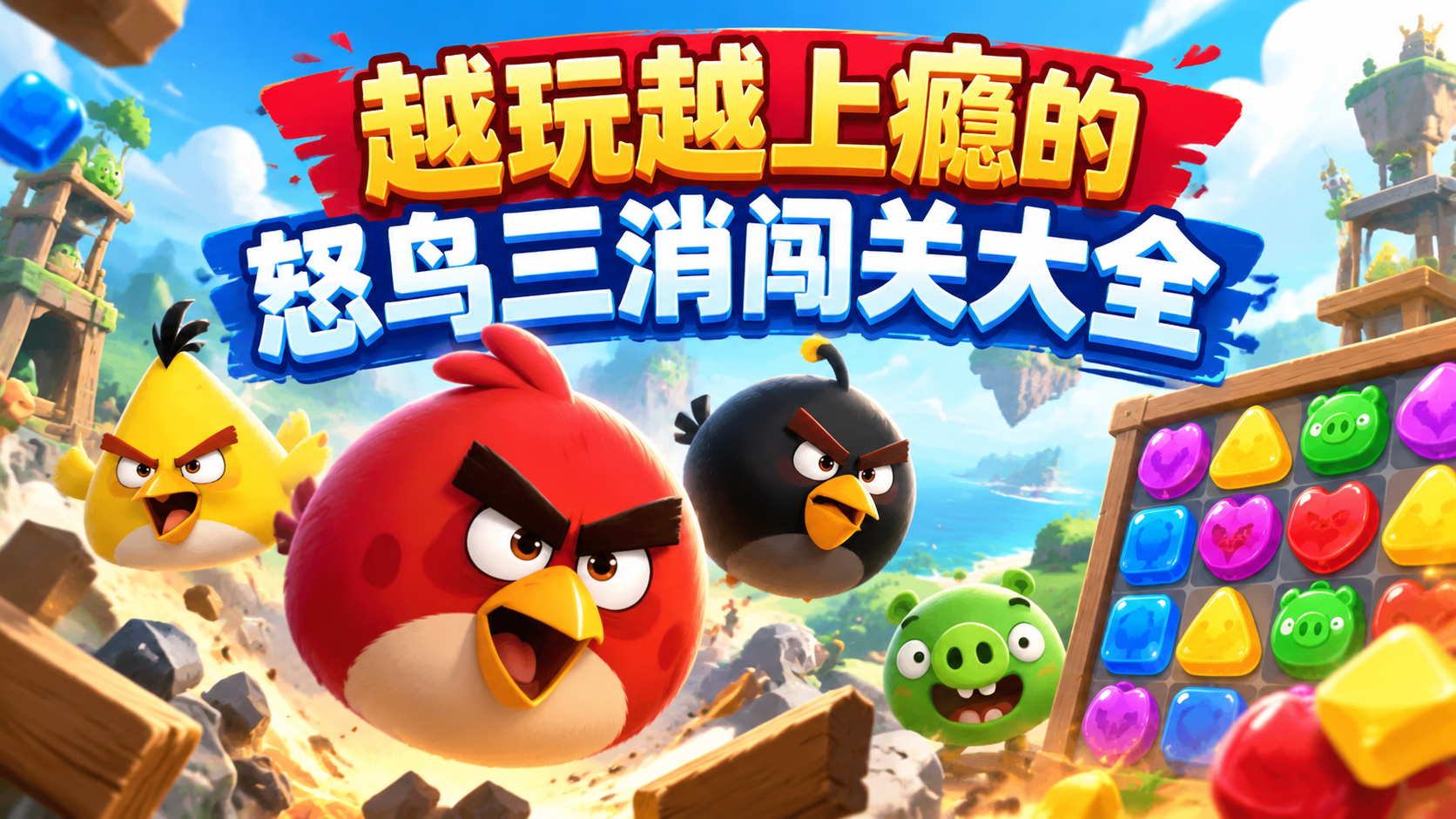 越玩越上瘾的怒鸟三消闯关大全
