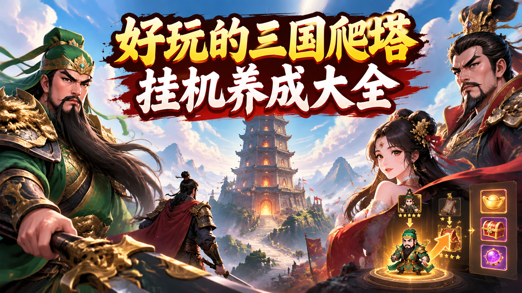 好玩的三国爬塔挂机养成大全