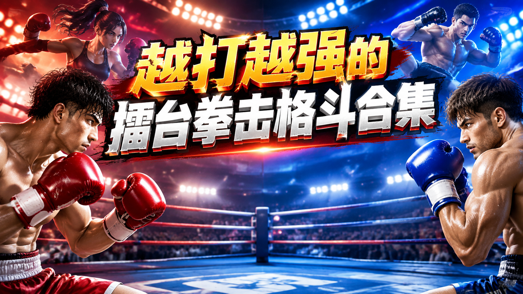 越打越强的擂台拳击格斗合集