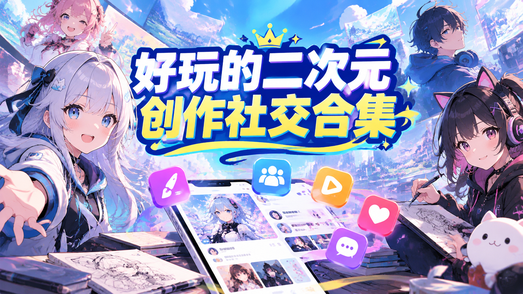 好玩的二次元创作社交合集